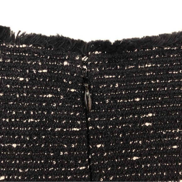 NWT Loft Plus 16 tweed fit and flare dress black white size zipper 0941 - Picture 12 of 14